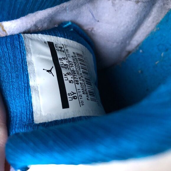 RARE 2011 Air Jordan 14 Retro Neptune Blue Size 7.5 - Picture 15 of 15
